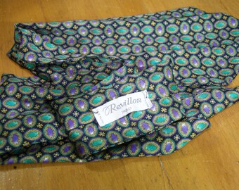 Authentic Revillon Paris Silk Ascot