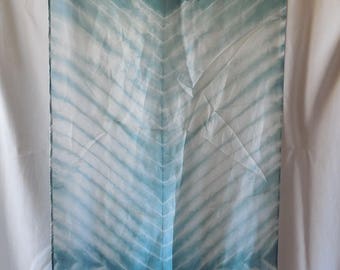 Emerald green silk scarf