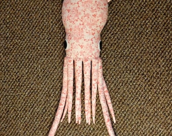 Little Pink Rose Squid Plush