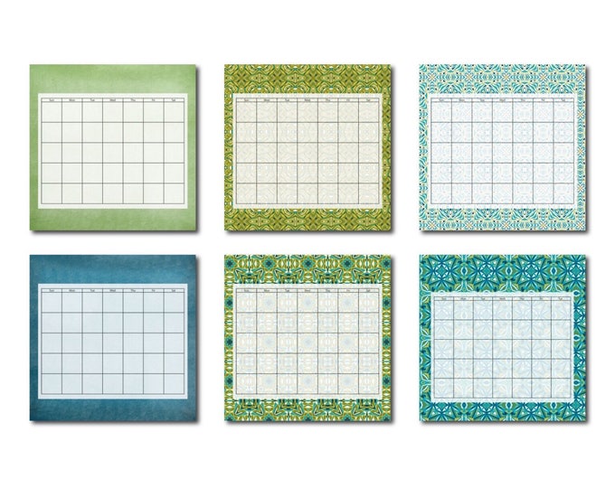 Colorful Perpetual Calendar - Classroom Calendar - 2018 Calendar - Cubicle Decor - Fridge Calendar - Family Organization - Laminated