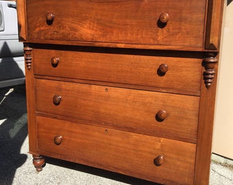 Antique 1800's 4 Drawer Chest Dresser 20.5d47.5w49h54.5h Shipping is not free