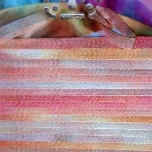 Sandstone Hand Dyed Silk Ribbon 4mm