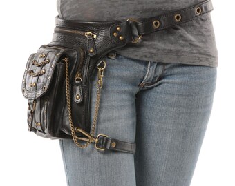 Chrome Uptown Pack Thigh Holster Protected Purse Shoulder