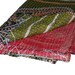 vintage Kantha Quilt Gudri Reversible Throw Handmade Quilt Blanket T84