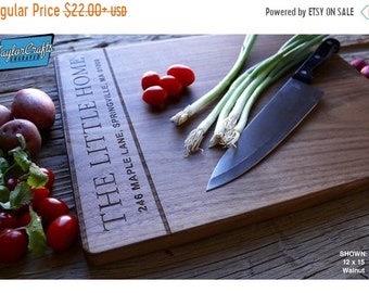 SUMMER SALE - 10% OFF - Personalized Cutting Board, Engraved Cutting Board, Personalized Wedding Gift, Wedding Gift, Housewarming Gift, Anni