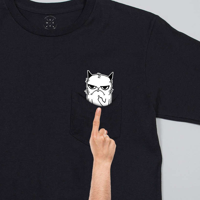 Image Result For Pocket Cat Shirt Middle Finger Image Result For Pocket Cat Shirt Middle Finger