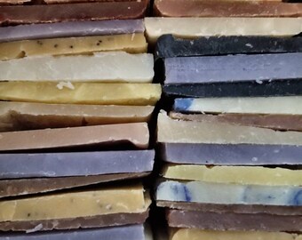 SALE 7 Pounds of Soap Ends, Stocking Stuffers, Valentine's Day Gift, Odd and Ends Soap, Soap Sampler, Bulk Soap