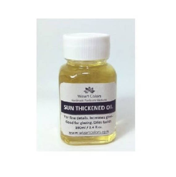 Sun Thickened Linseed Oil for Oil Painting Medium