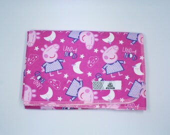 Peppa Pig Land of Nod Large Receiving Blanket - 34" x 42"