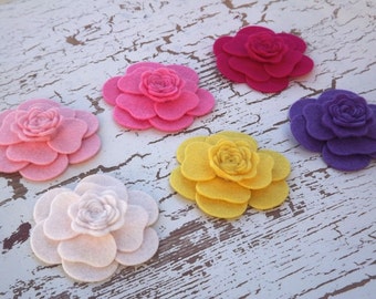 2.5 inch Wool Felt Flower