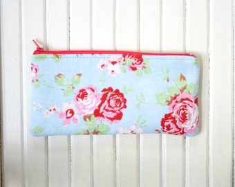 Cotton floral Pencil case Cosmetic pouch Back to school
