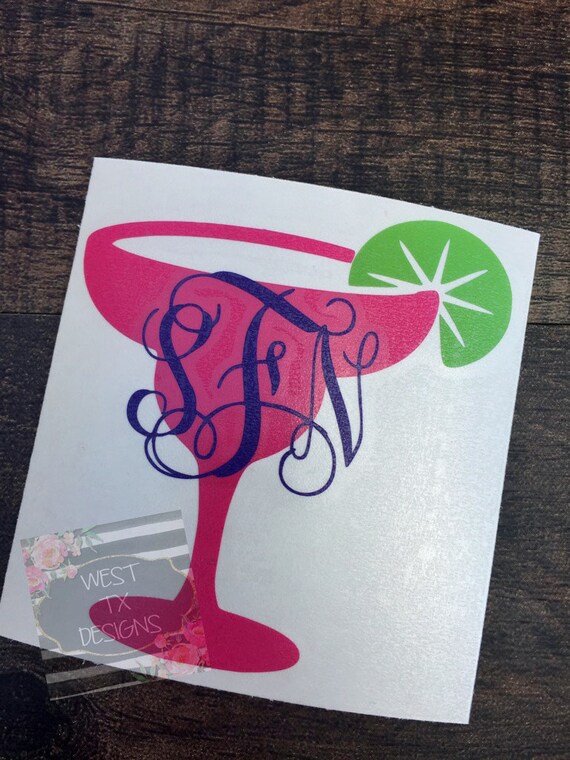 Items similar to Margarita Decal Drink Decal Alcohol Decal Yeti