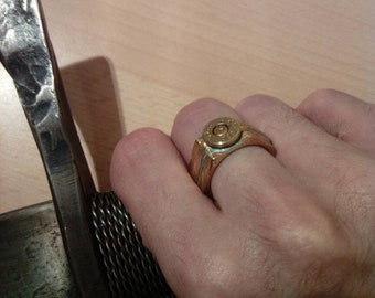 Engineering Viking Rune Bullet Ring