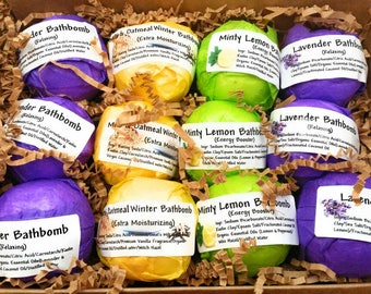 Mothers Day Gift Natural Bathbombs Gift Set Teacher Gift Relaxing Pampering Birthday Gift Bathbomb Gift for Mom Daughter Bestfriend Grandma