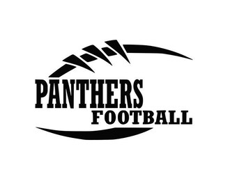 Panthers Football high school college SVG File Cutting, DXF, EPS design, cutting files for Silhouette Studio and Cricut Design space Sport