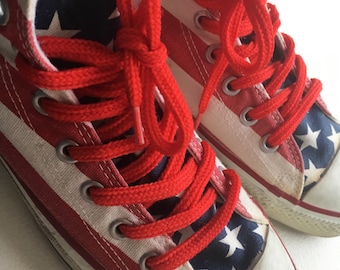 Converse Chuck Taylor American Flag Made in USA 9.5 4th of July Sneakers Shoes