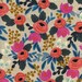 Rosa Floral - Natural cotton/linen canvas By Rifle Paper Co