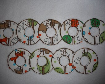 wilderness animals closet divider set