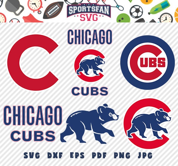 Download Chicago Cubs MBL svg pack baseball team baseball league