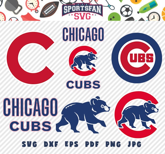 Chicago Cubs MBL svg pack baseball team baseball league