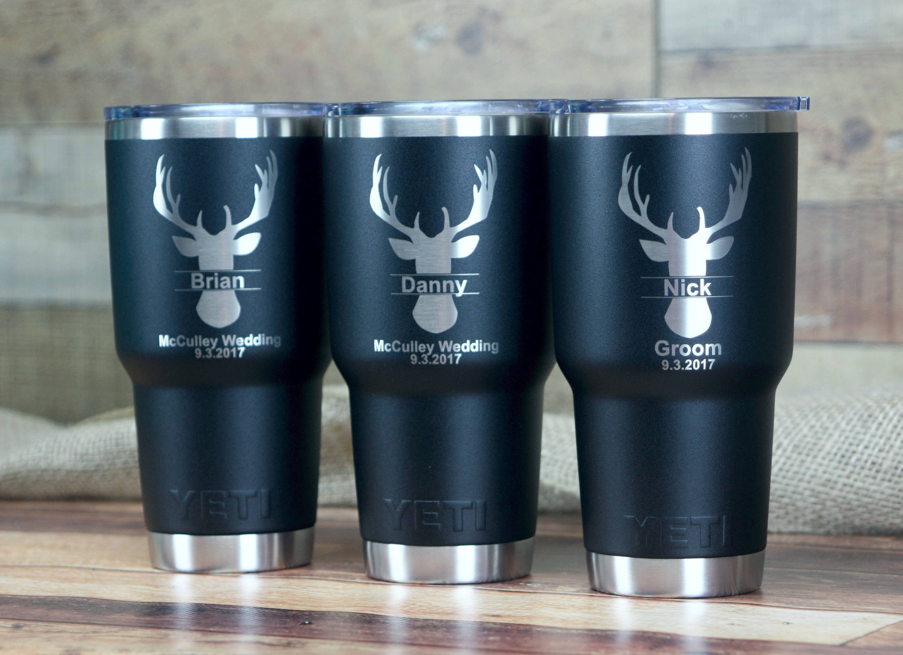 Set of 4 Groomsmen YETI Custom YETI Custom Beer Mug