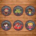 Little Einsteins Cupcake Toppers Chalkboard - Little Einsteins Stickers - Little Einstein Birthday Party Favors - Little Einsteins Printable