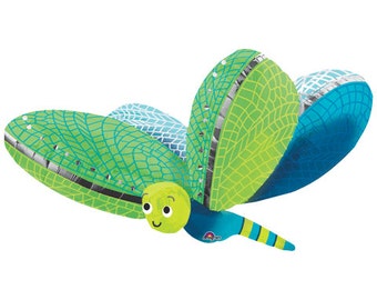 Cute Dragonfly Ultra Shape XXL Mylar Spring, Summer Fun Mylar Balloon, New, Kids, Insects, Bugs, Parties, Decorations 40 inch