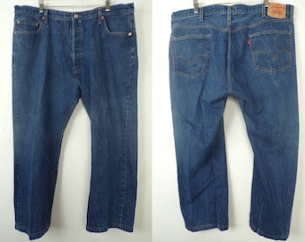 90s Levi Strauss Mens Jeans 46x32, Light Wash Jeans, Mens Jeans, Levis, Levi 501 Jeans, Straight Leg Jeans, Light Blue Jeans, Original Jeans