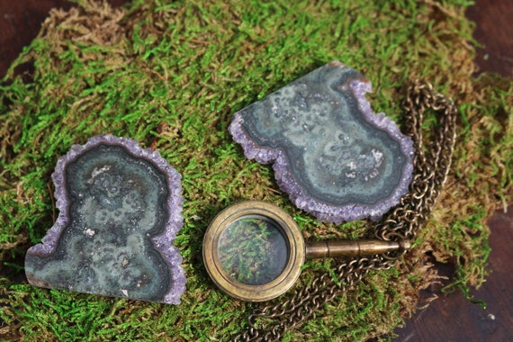 Matching Amethyst Stalactite, Stalactite Slice, Crystal Flower, Amethyst Slice, Raw Amethyst, Druzy Stalactite, Spirt Quartz, DIY, Boho