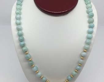 Reversible Larimar Necklace