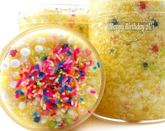 Happy Birthday 2U floam slime - popular slime - Birthday Slime