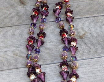Vintage Double Strand Bead Necklace