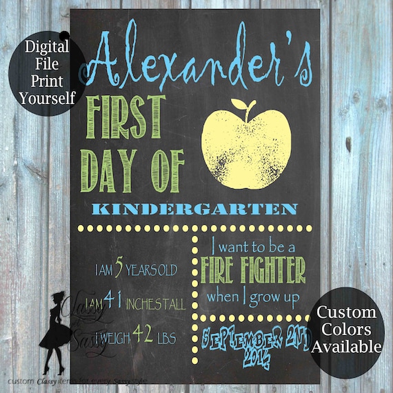 First Day Of School Chalkboard Sign 154
