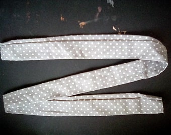 Grey Polka Dots Headband