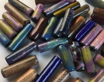 Enamel over copper tubes