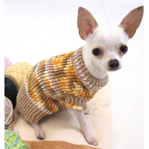 Rustic Cotton Dog Sweater Chihuahua Puppy Clothes Teacup