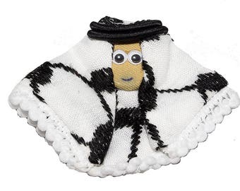 Handmade and Hand Stitched - 100% Cotton - Arabian Magnet - (3.5" x 2.9" x 0.2") 1 Piece
