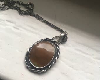 Mexican Turquoise Sterling Silver Pendant