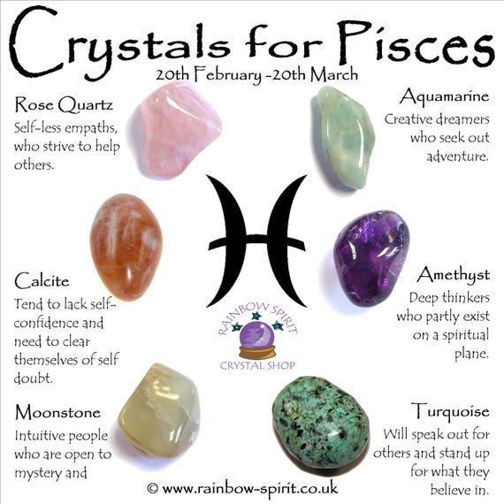 Pisces Birthstones Crystal Set