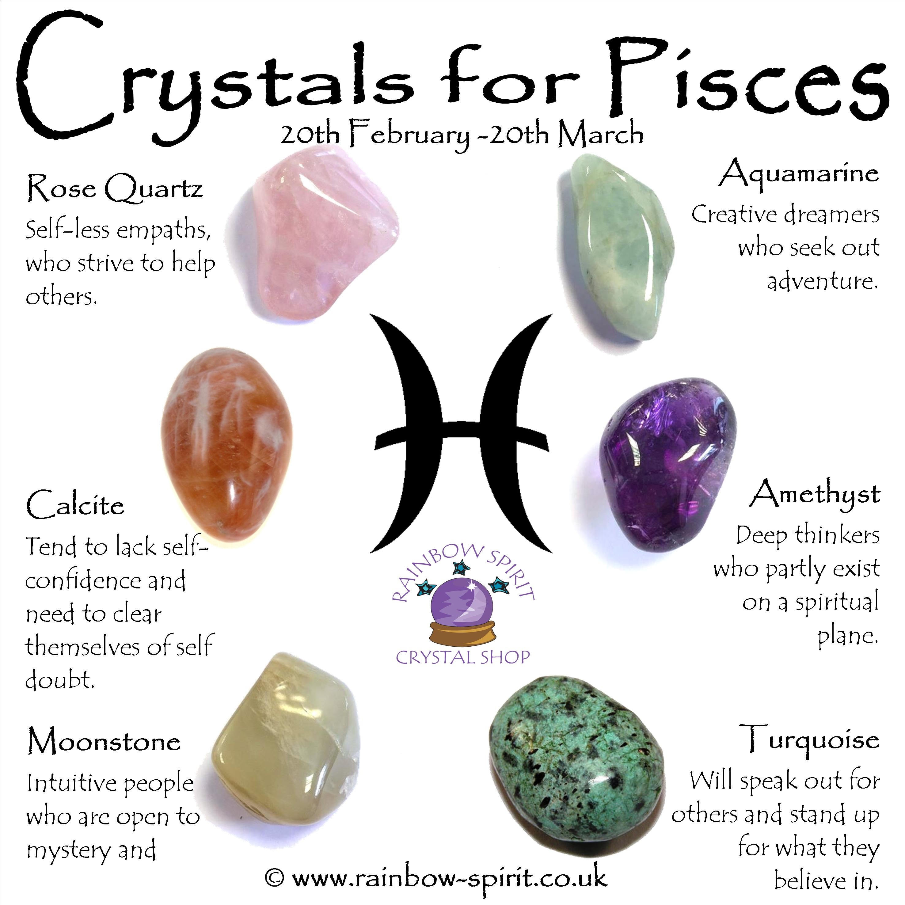Pisces Birthstones Crystal Set