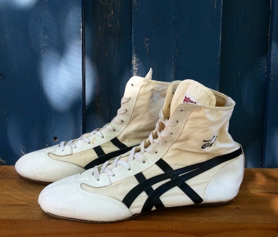 Items similar to Vintage 80s Onitsuka Tiger Wrestling Shoes Unworn men ...