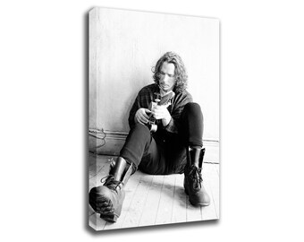 Chris Cornell Soundgarden Legend Retro Art Print Poster Canvas/Glossy HD Canvas, Gallery Wrap Or Glossy Poster