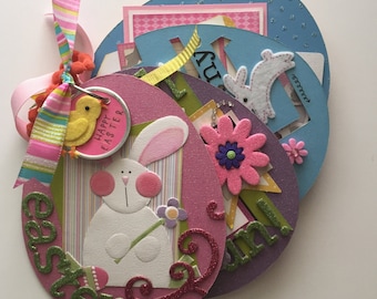 Easter Egg Mini Album -- Easter Gift, Scrapbook Album