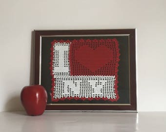 New York City Home Decor, I Love NY Symbol, Logo, Tourism Gift, New York Souvenir, Handmade, Keepsake, Gift Idea