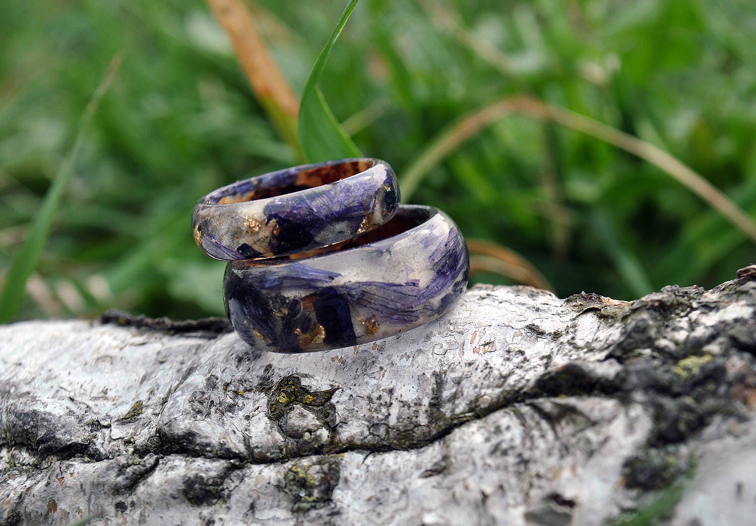 Real birch  bark ring  birch wood rings  Natural Wooden  ring 