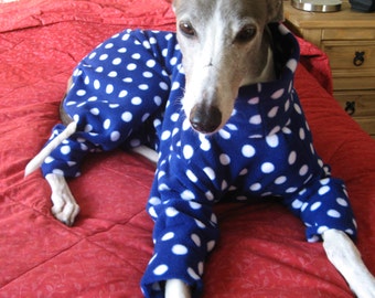 Greyhound & Whippet Pyjamas Blue Spot- Other colours available