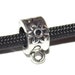 Bail Bead Metal Floral Beads with 5.5mm Hole for use with 550 Paracord or European Charm Bracelets Rope Suede Bracelet Making Crafs