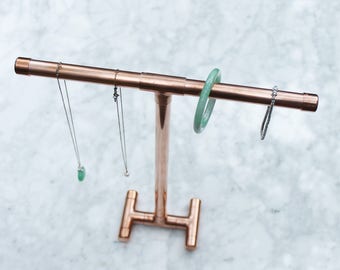 Necklace Organizer || Necklace Display || Copper Jewelry Display