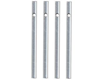 Set 4 DIY Wind Chime Tubes~ Silver Aluminum Metal Wind Chime Rods Pipes Parts ~ 2" 3" 3 1/2" Long ~ Make Your Own Windchime Suncatchers