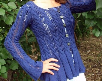 Blue jacket for women in spring and summer